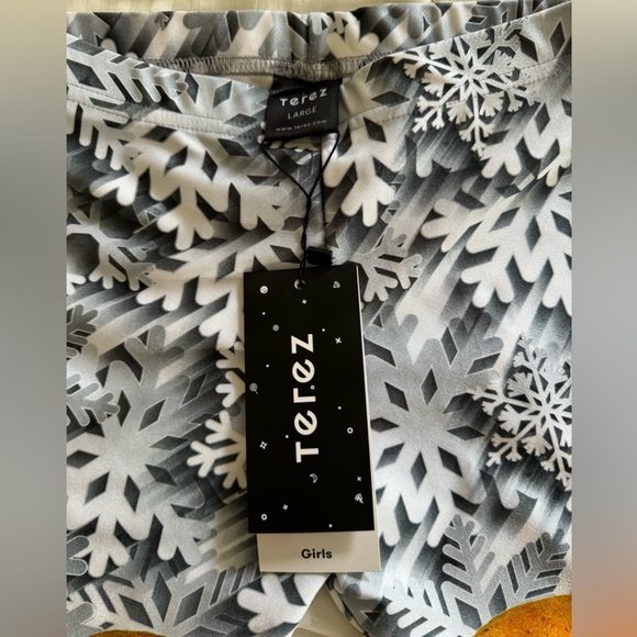 Terez NWT Big Girls Gingerbread Leggings - - Size Large - Picture 5 of 6